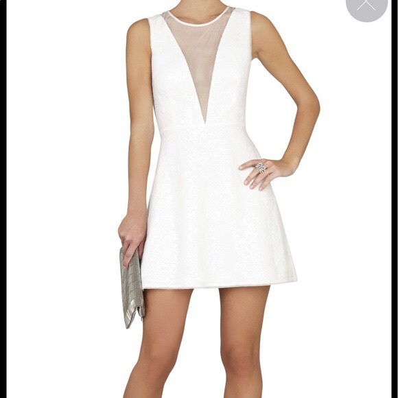 BCBG illusion neckline sequence dress! - Picture 1 of 6